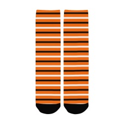 Halloween Stripes Women's Custom Socks