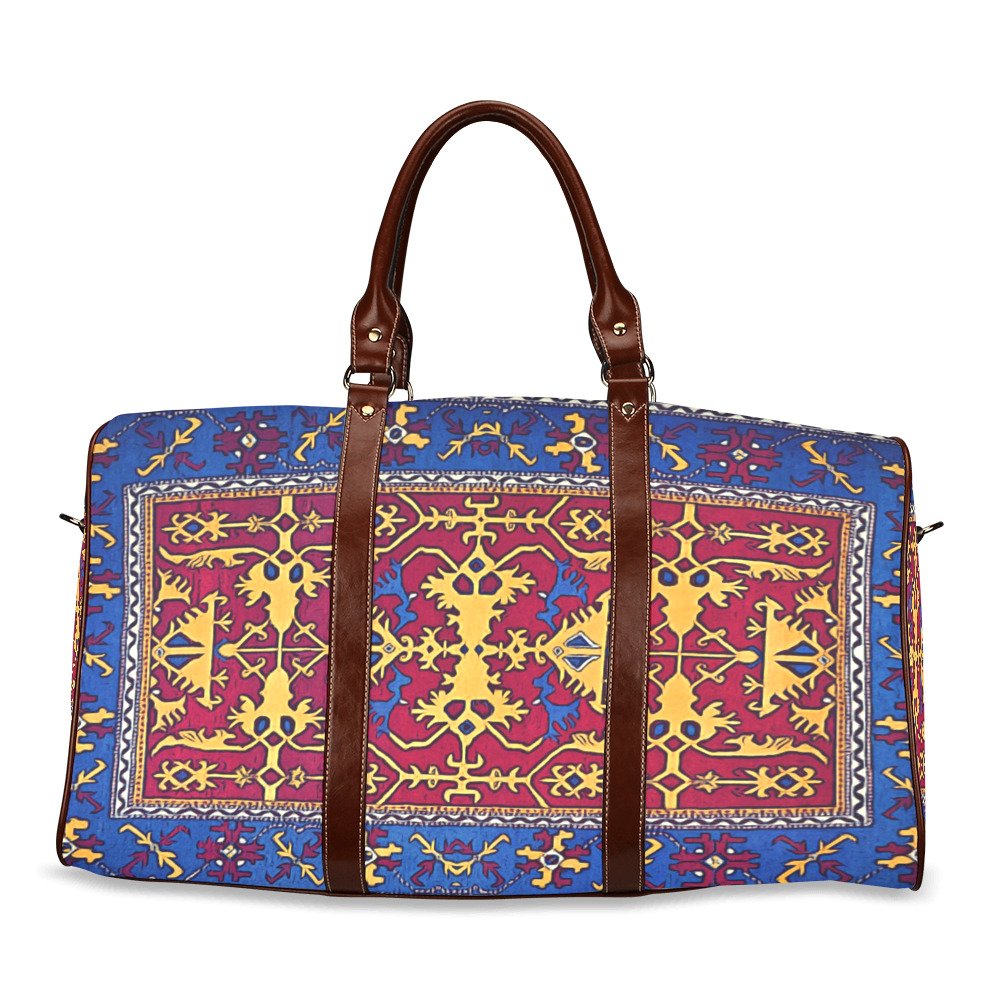 Armenian Traditional Art Waterproof Travel Bag/Small (Model 1639)