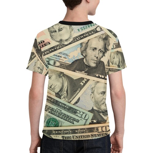 US PAPER CURRENCY Kids' All Over Print T-shirt (Model T65)