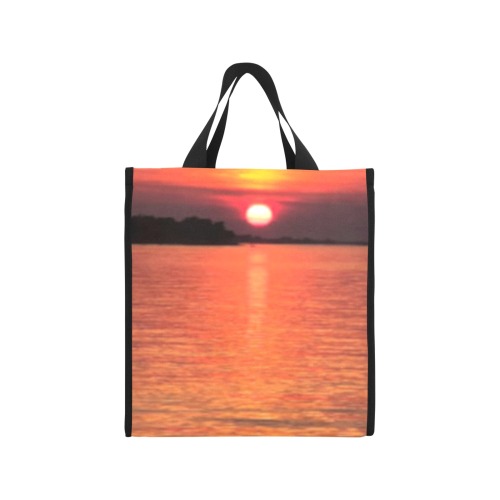 Lady Pink Sunset Collection Picnic Tote Bag (Model 1717)