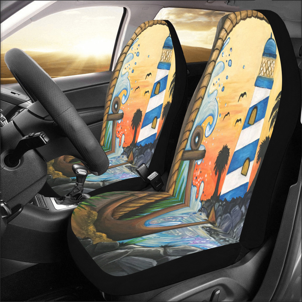 Lighthouse View Car Seat Covers (Set of 2)