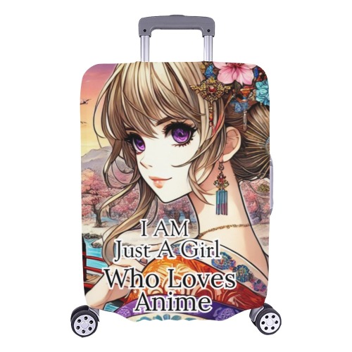 T & R Self Luggage Cover Just A Girl who loves