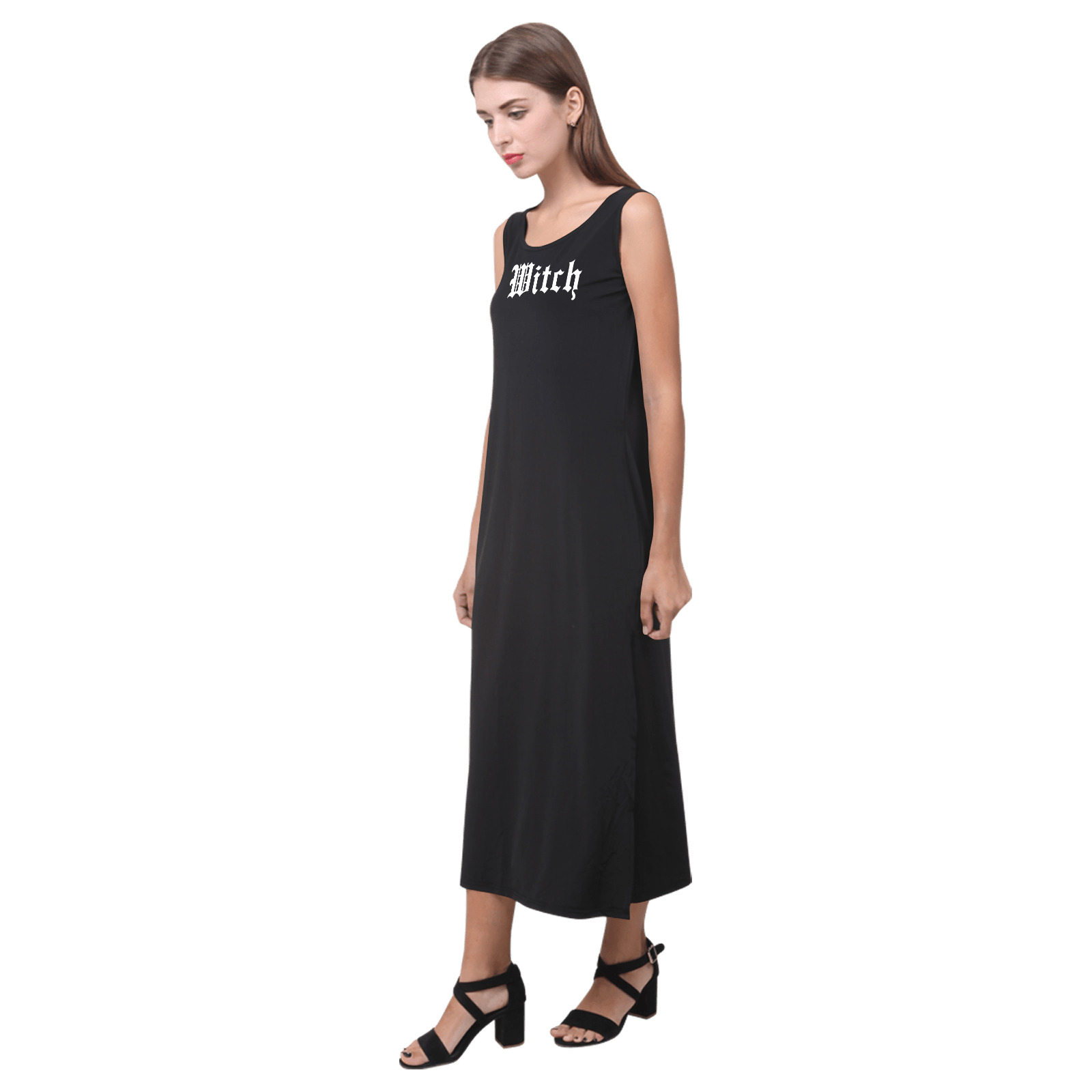 SALEM Phaedra Sleeveless Open Fork Long Dress (Model D08)