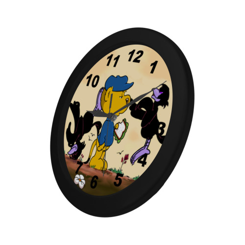 Ferald and The Pesky Crows Circular Plastic Wall clock
