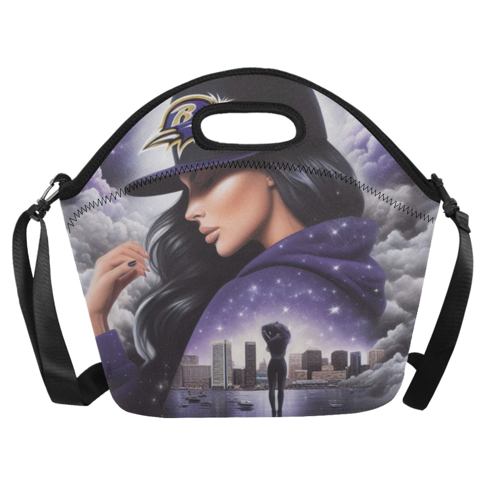 it girl lunch tote BALTIMORES FINEST Neoprene Lunch Bag/Large (Model 1669)