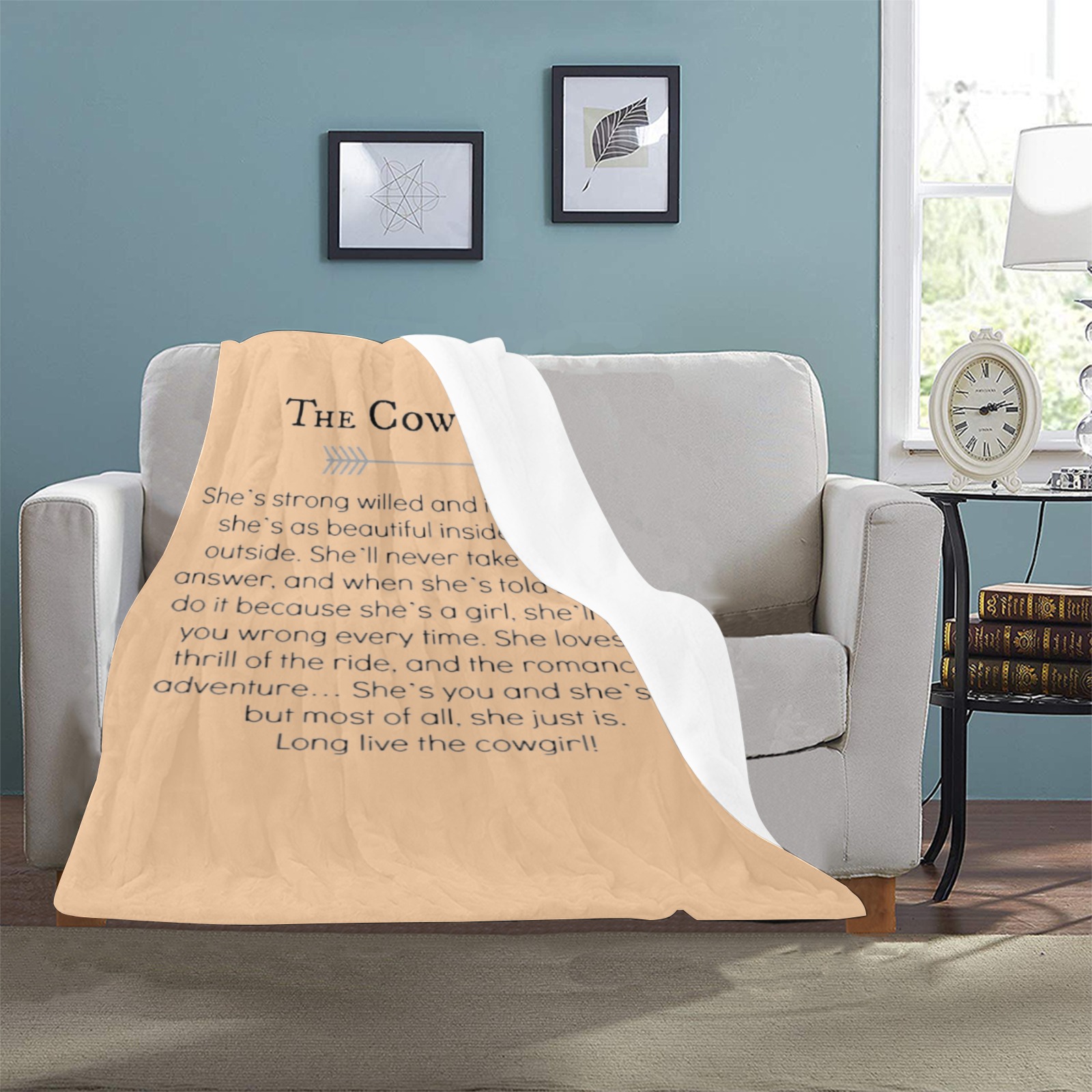 TheCowgirl-poem Ultra-Soft Micro Fleece Blanket 32"x48"