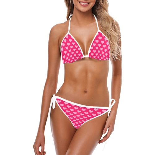Hearts Custom Bikini Swimsuit (Model S01)