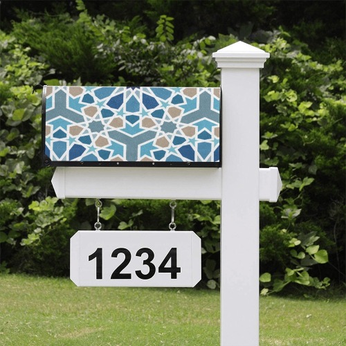 Arabic Geometric Design Pattern Mailbox Cover