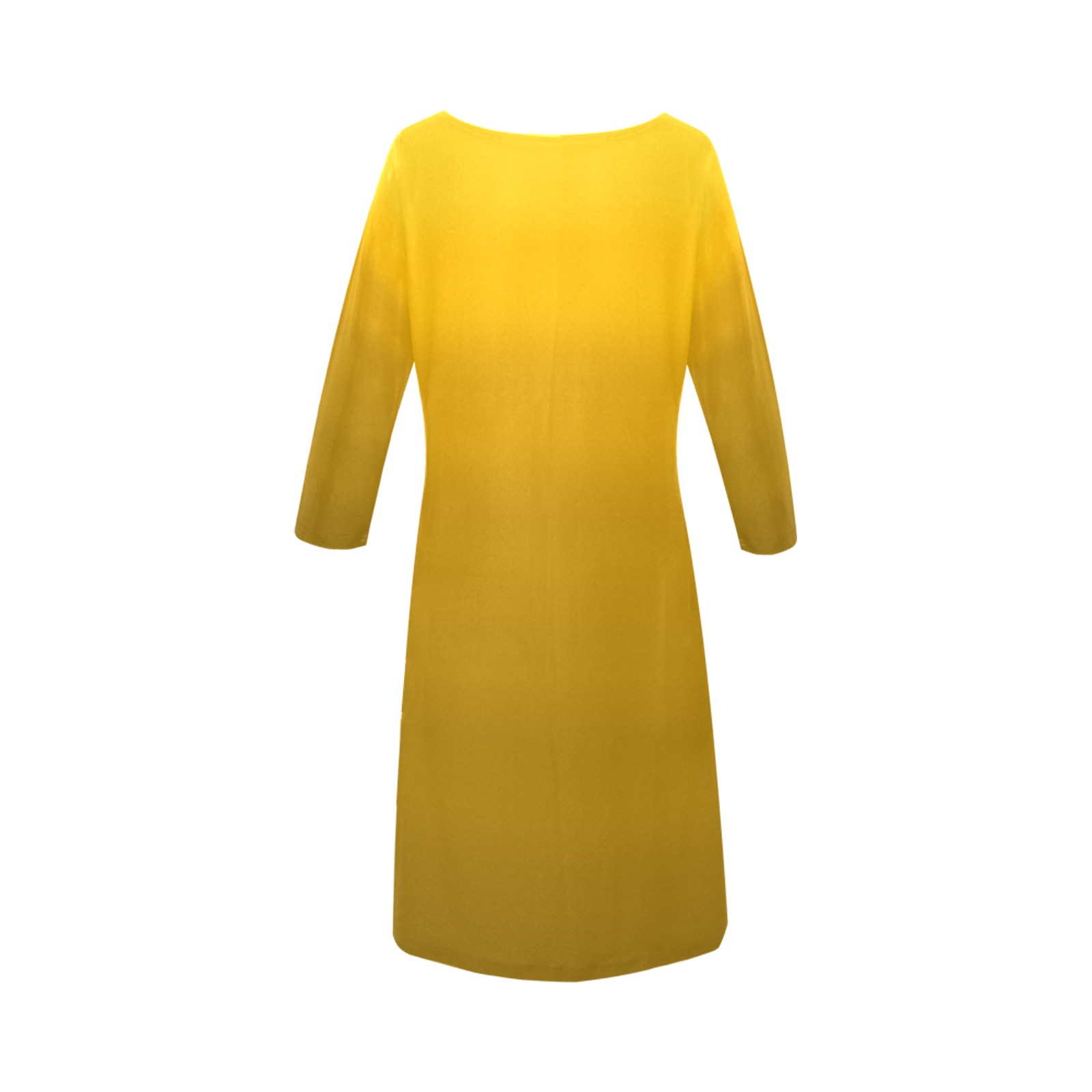 yel sp Rhea Loose Round Neck Dress(Model D22)