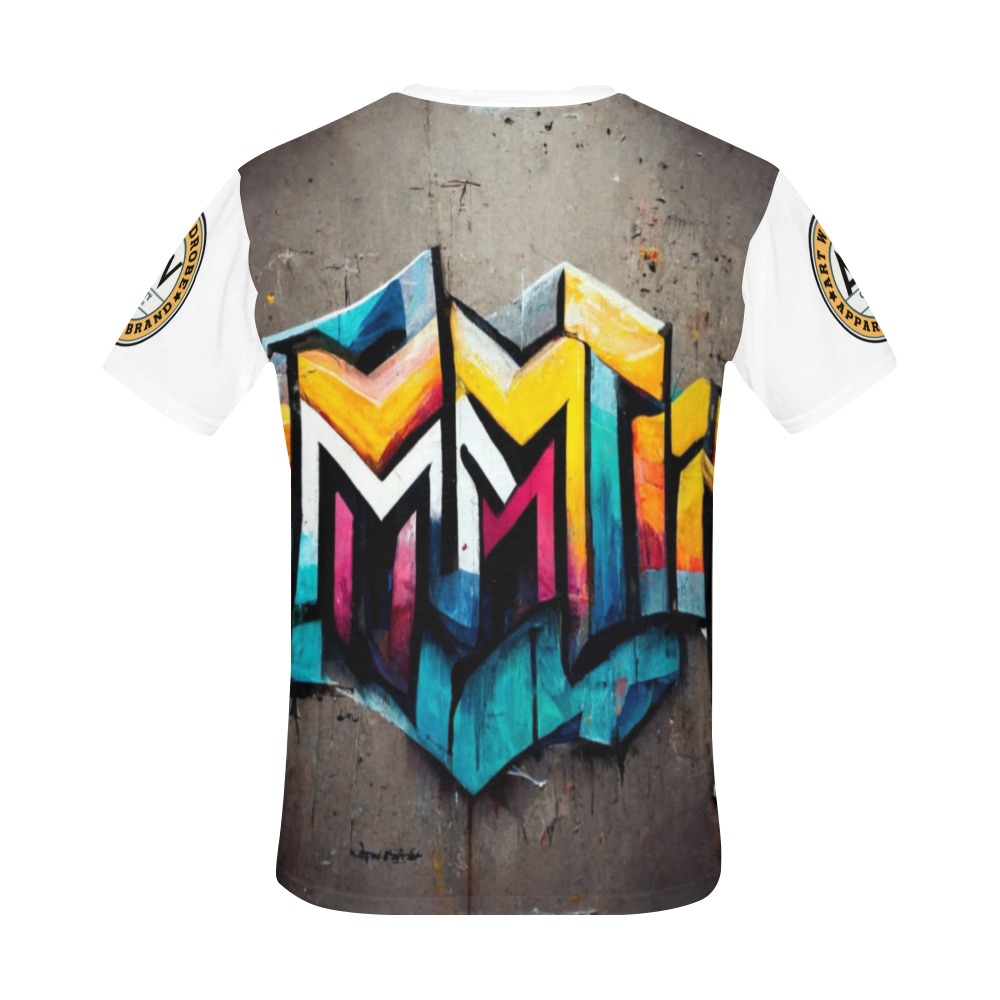 colourful graffiti wall All Over Print T-Shirt for Men (USA Size) (Model T40)