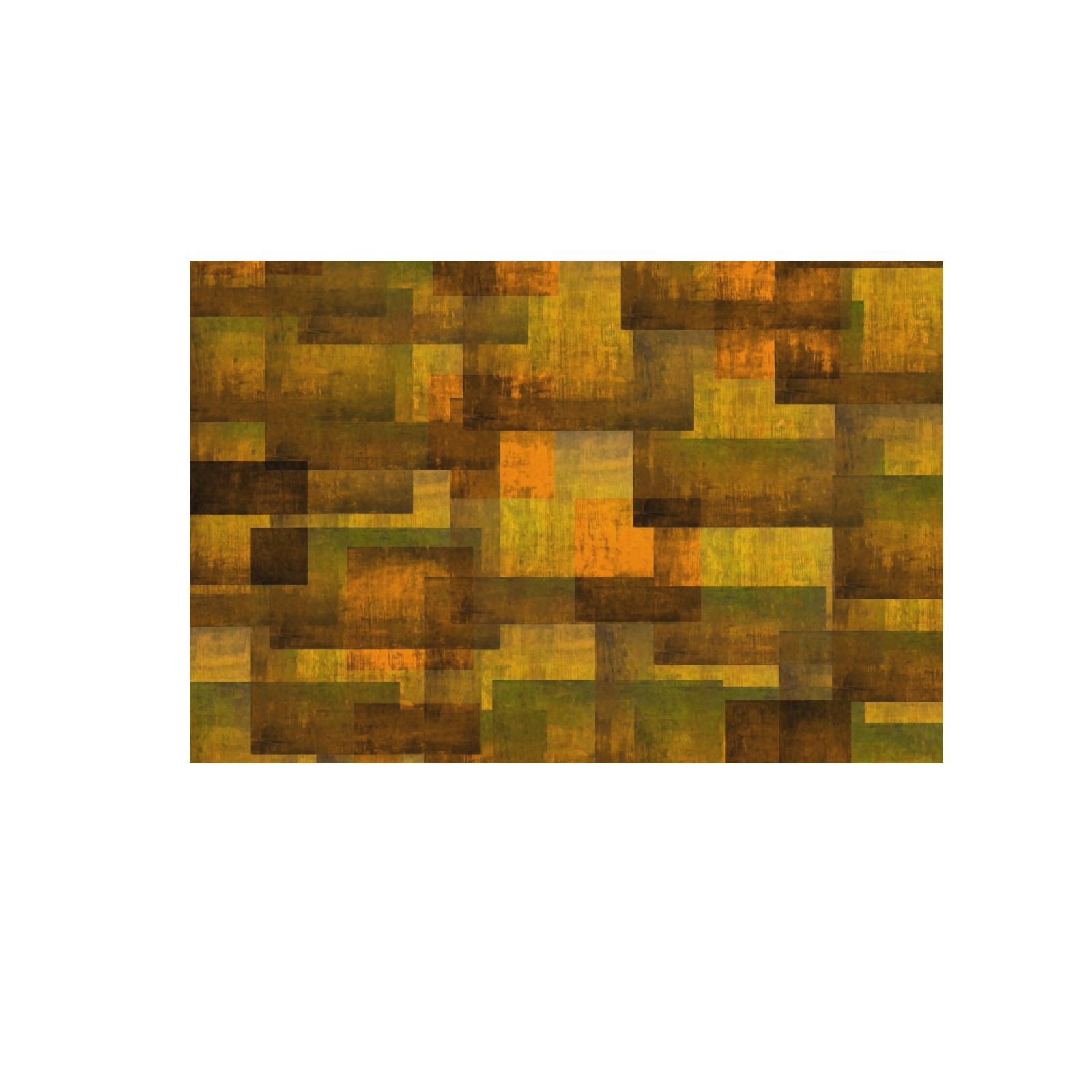 pixels2 brown Frame Canvas Print 48"x32"
