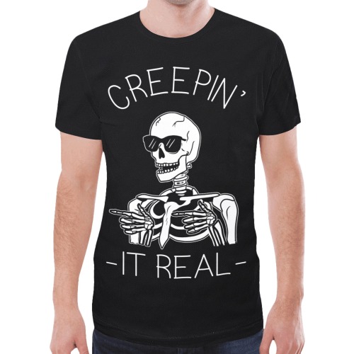 creepin it New All Over Print T-shirt for Men (Model T45)