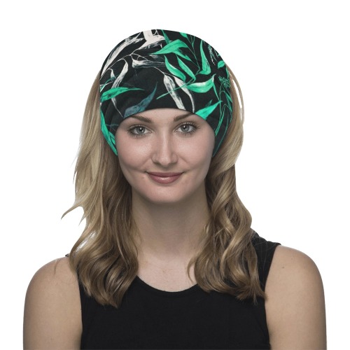 Greenish leaf paint 1 Multifunctional Headwear