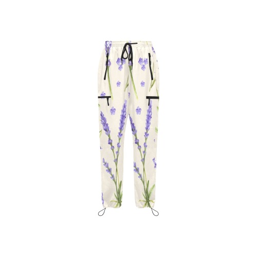 Lavender flower Quick Dry Cargo pants Women's Quick Dry Cargo Sweatpants (Model L65)
