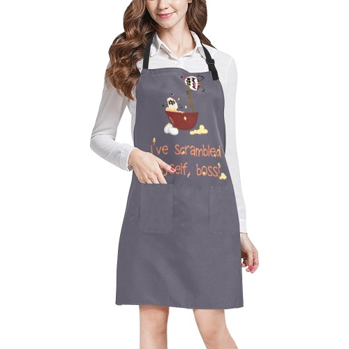 Egg Boiz Grey Apron All Over Print Apron