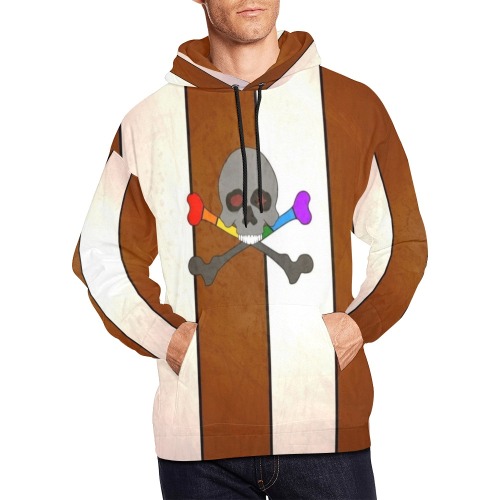 St. Pauli Pop Art by Nico Bielow All Over Print Hoodie for Men (USA Size) (Model H13)