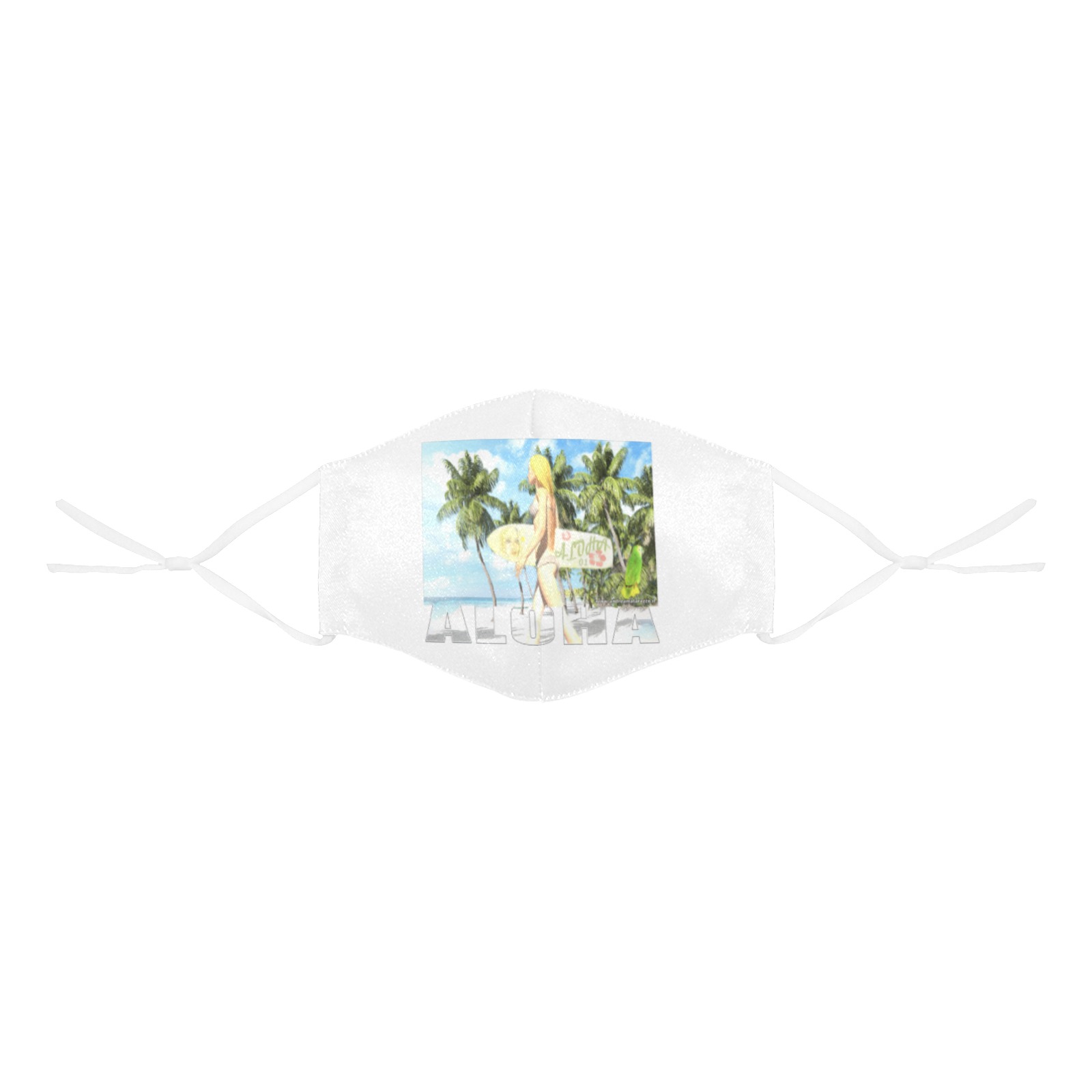 Aloha 01 3D Mouth Mask with Drawstring (Pack of 3) (Model M04)