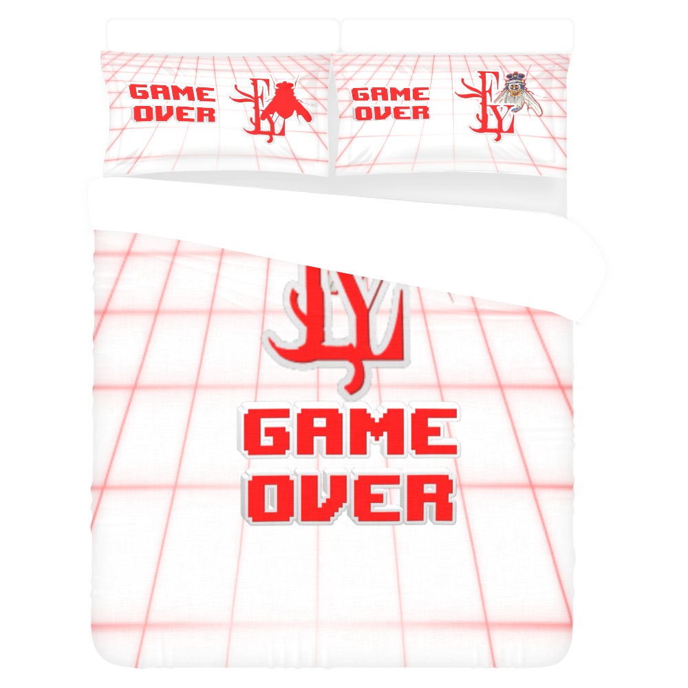 Game Over Collectable Fly 3-Piece Bedding Set