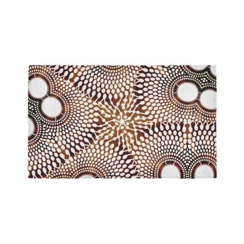 AFRICAN PRINT PATTERN 4 Azalea Doormat 30" x 18" (Sponge Material)