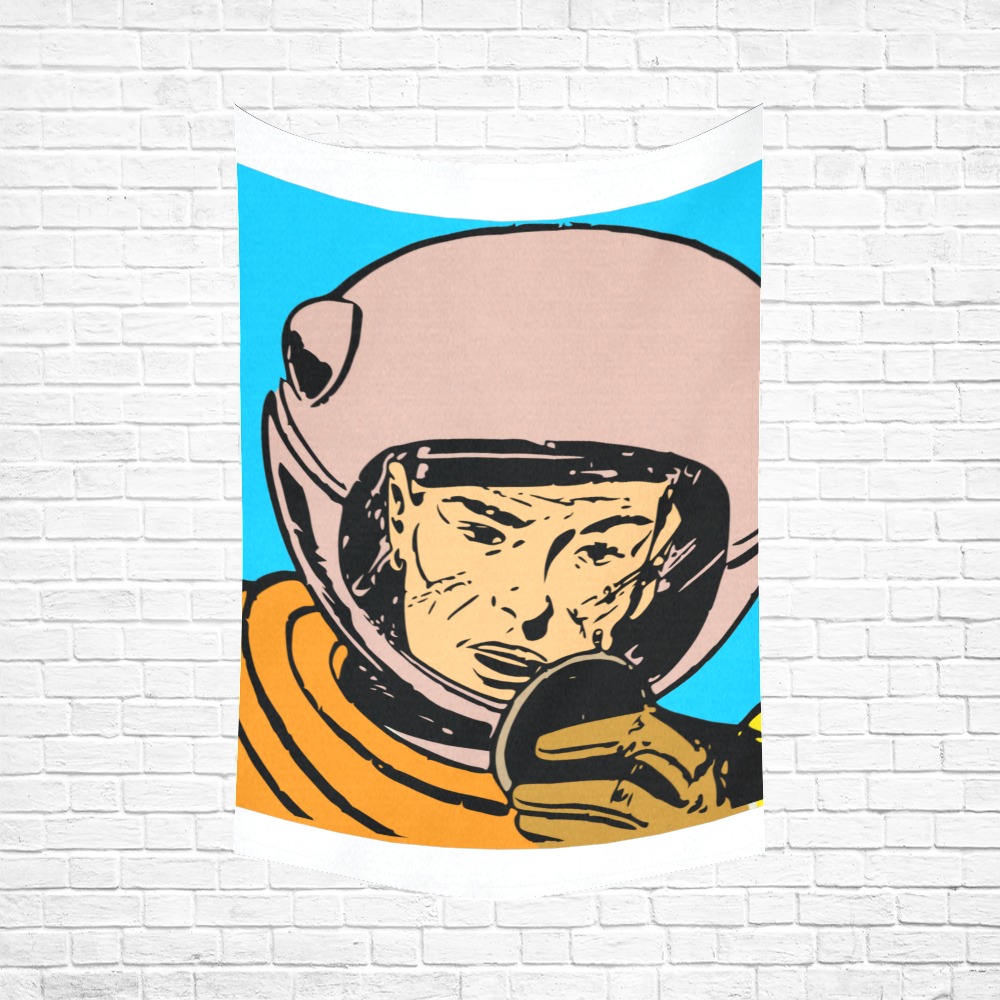 astronaut Cotton Linen Wall Tapestry 60"x 90"