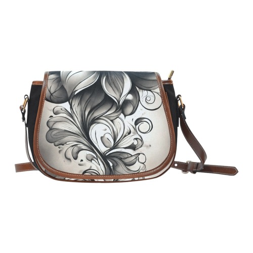 Amazon black grey abstract Flower tight tattoo