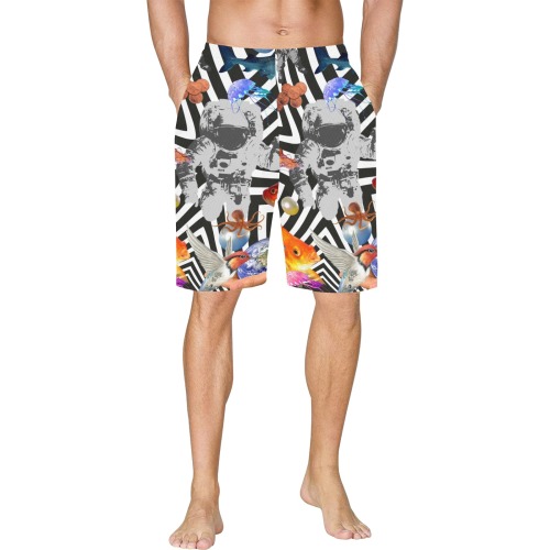 POINT OF ENTRY 2 All Over Print Basketball Shorts with Pocket
