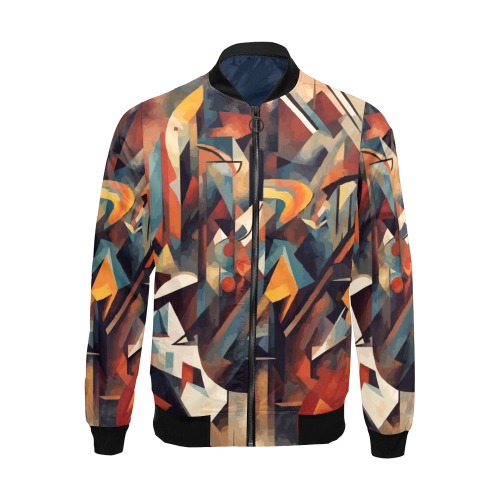 Fantastic abstract art of cool imaginative shapes All Over Print Bomber Jacket for Men (Model H19)