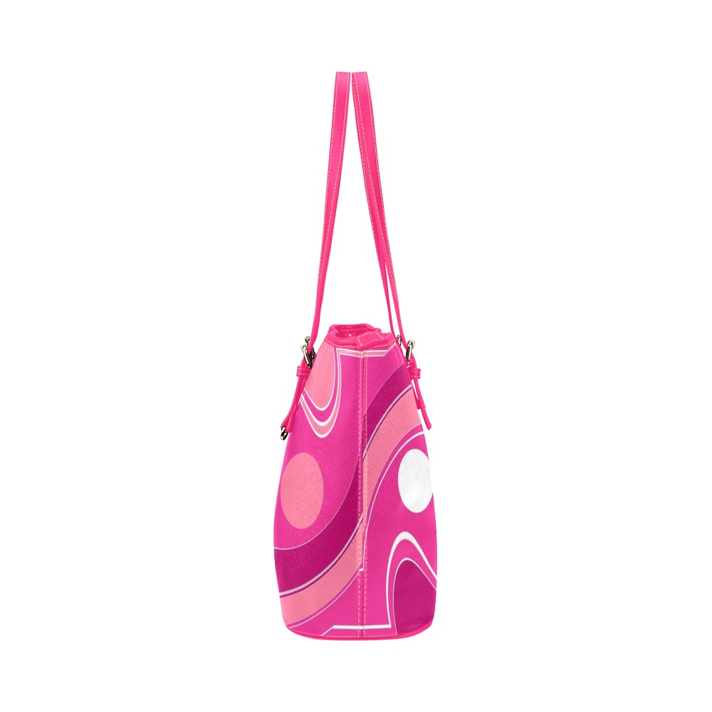 IN THE PINK-122 ALT Leather Tote Bag/Large (Model 1651)