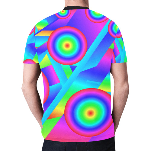 Abstract Music New All Over Print T-shirt for Men (Model T45)