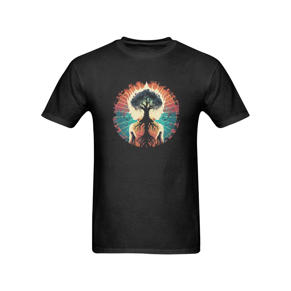 Tree of life man Men's T-Shirt in USA Size (Front Printing Only)