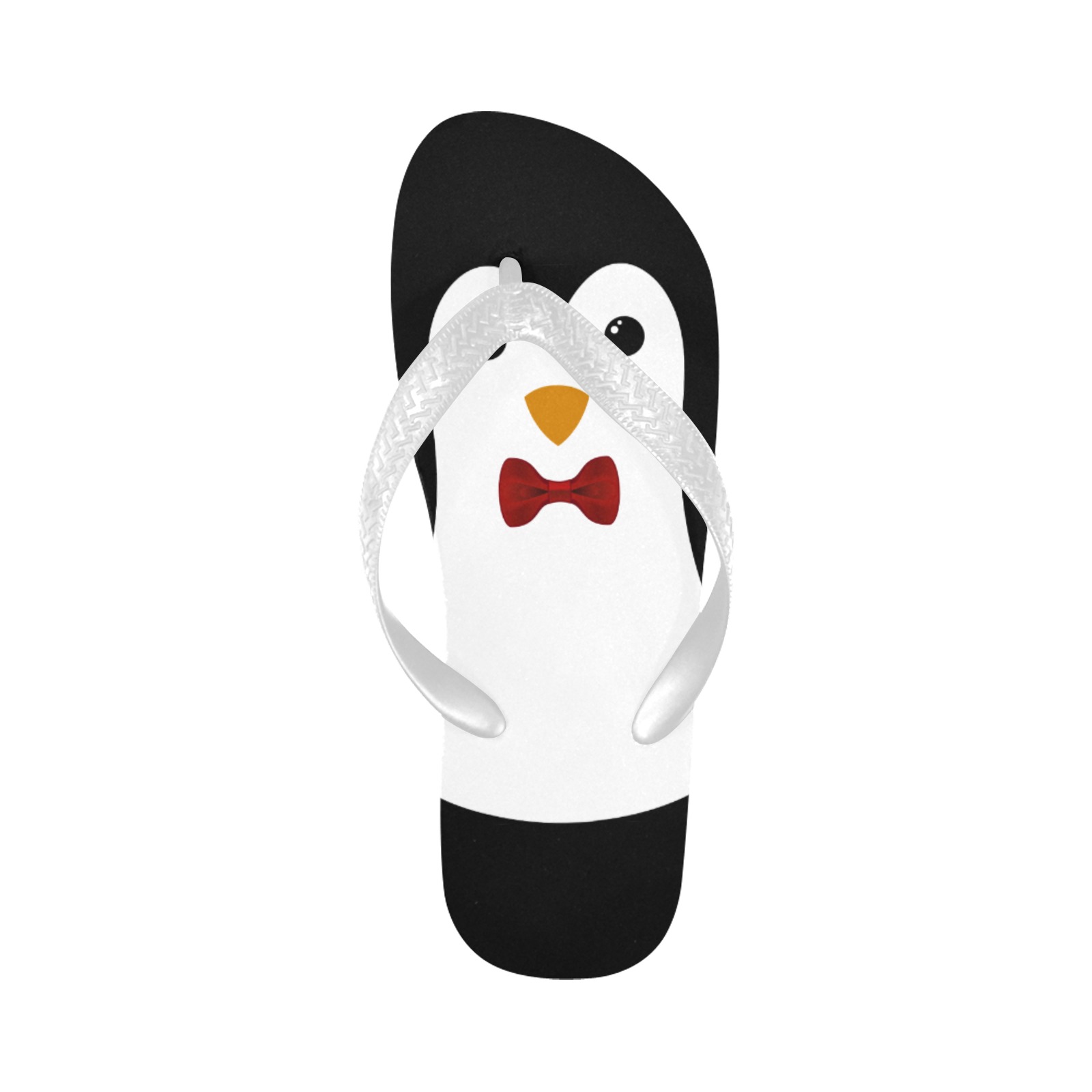 Penguin Kawaii Style Boy Flip Flops for Men/Women (Model 040)
