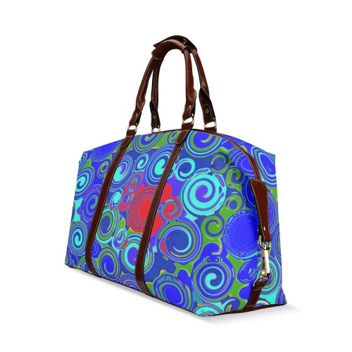 swirls blu Classic Travel Bag (Model 1643) Remake