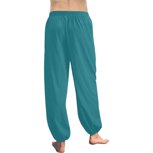 Harbor Blue Women's All Over Print Harem Pants (Model L18)