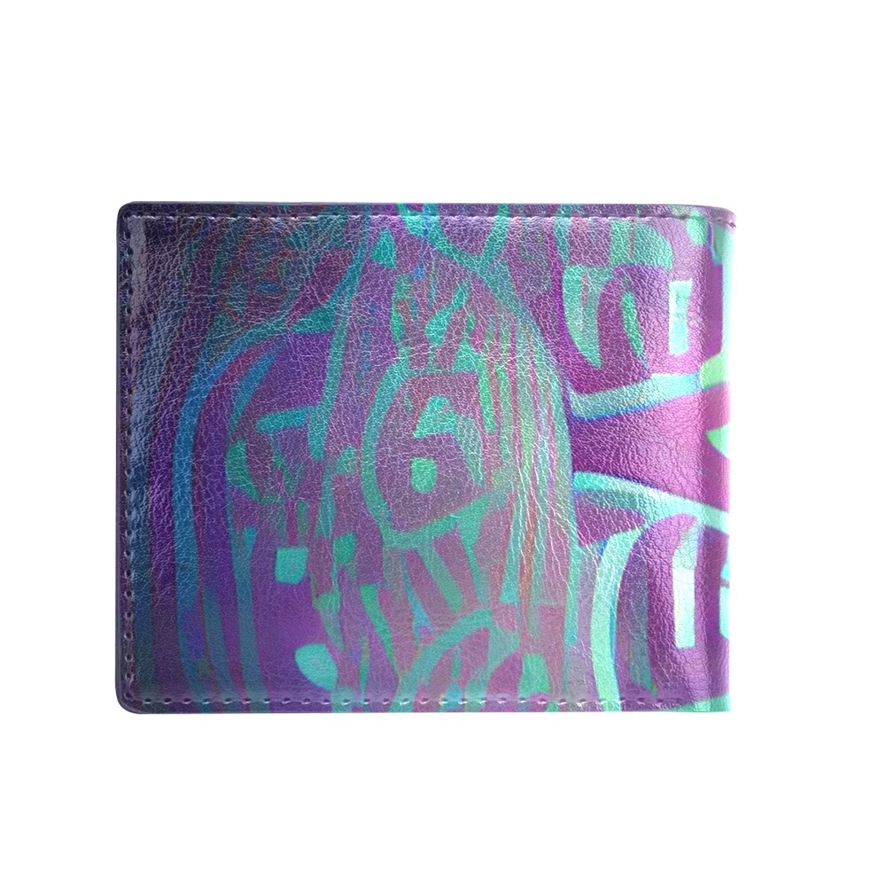 evil_eye_TradingCard Bifold Wallet with Coin Pocket (Model 1706)