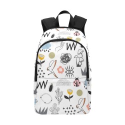 Doodle Fabric Backpack for Adult (Model 1659)
