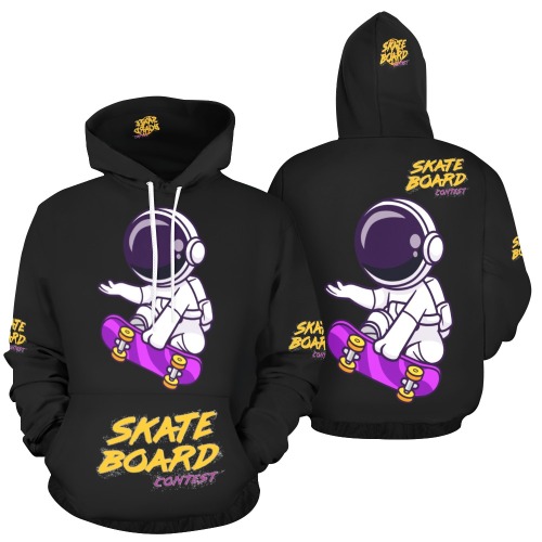 Skateboard CONTEST Collectable Fly All Over Print Hoodie for Men (USA Size) (Model H13)