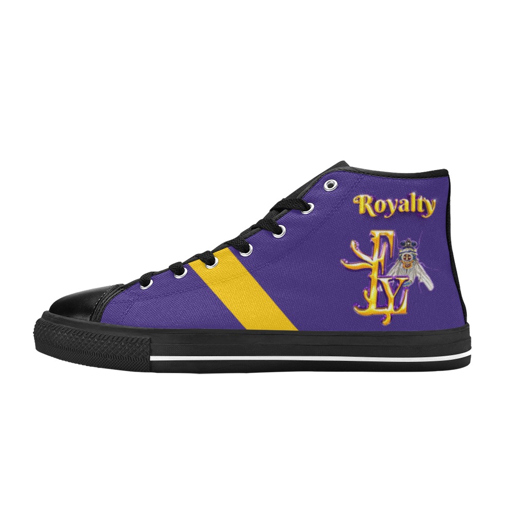 Royalty Collectable Fly Women's Classic High Top Canvas Shoes (Model 017)