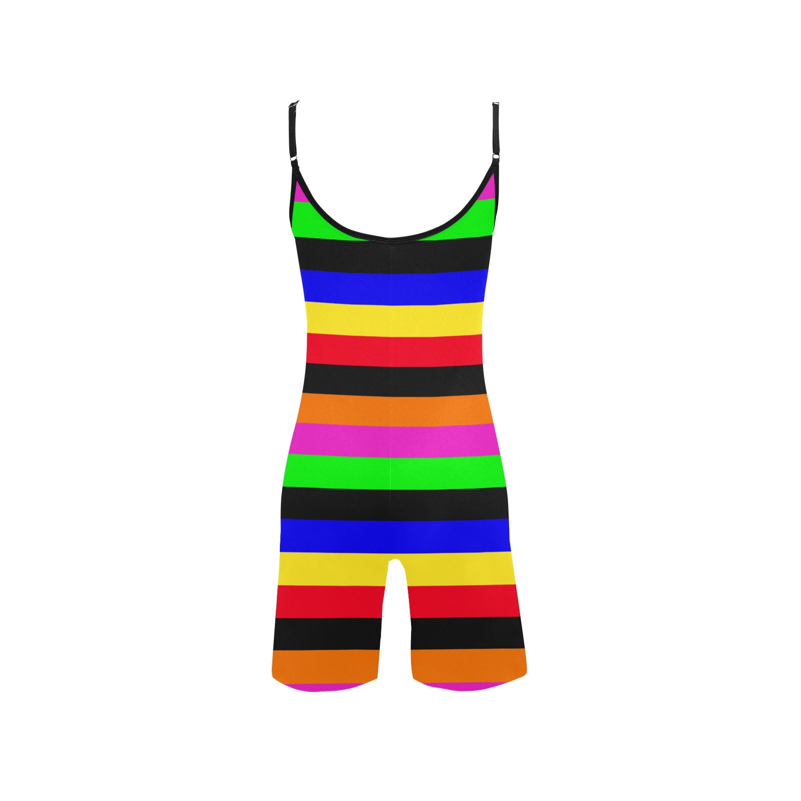 multicolour Women's Short Yoga Bodysuit