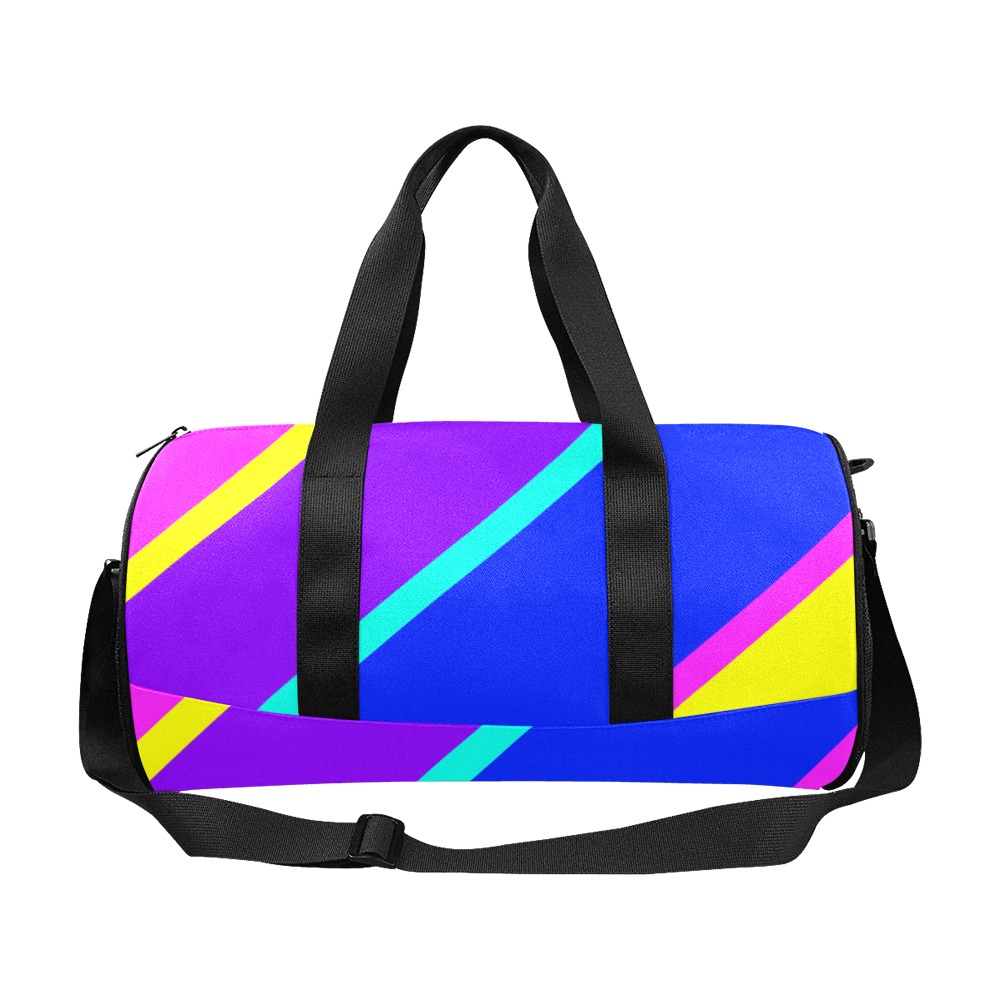 Bright Neon Colors Diagonal Duffle Bag (Model 1679)