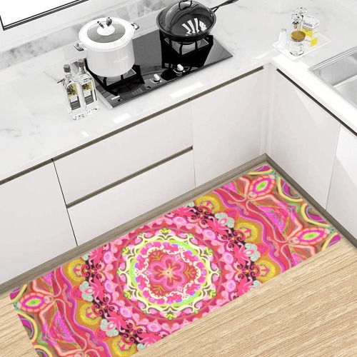 russian mandala 21 Kitchen Mat 48"x17"