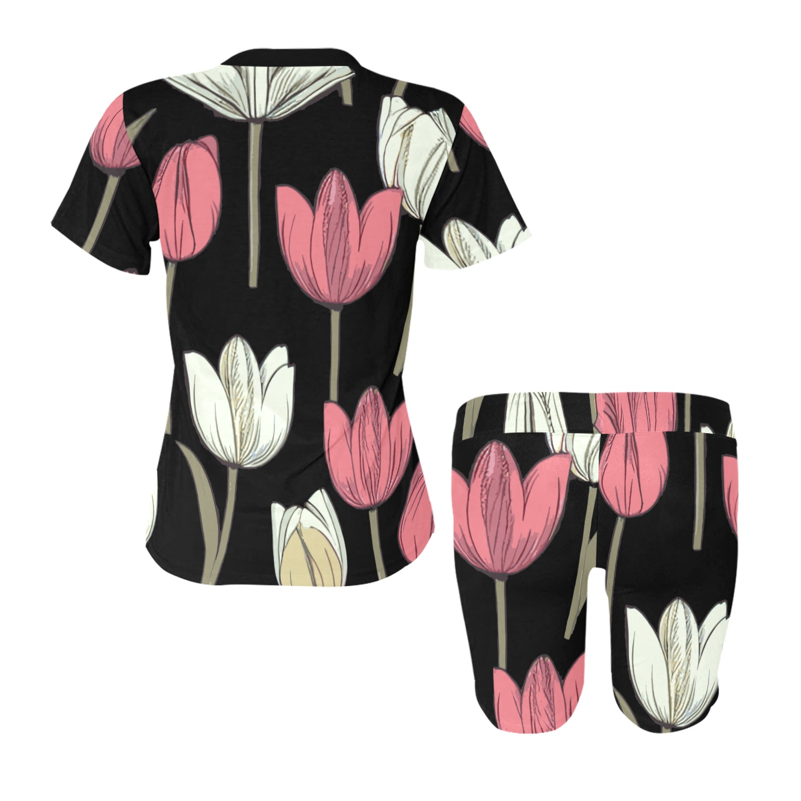 Floral Women's Short Yoga Set