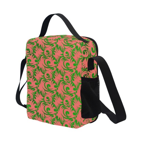 green swirl org All Over Print Crossbody Lunch Bag for Kids (Model 1722)