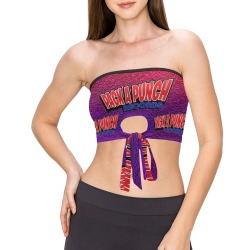 NARLEY BARBIE 38 Women's Tie Bandeau Top (Model T66)