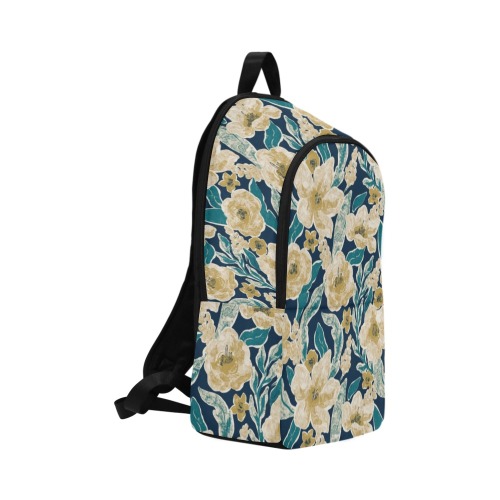 Painted Flowers Fabric Backpack for Adult (Model 1659)