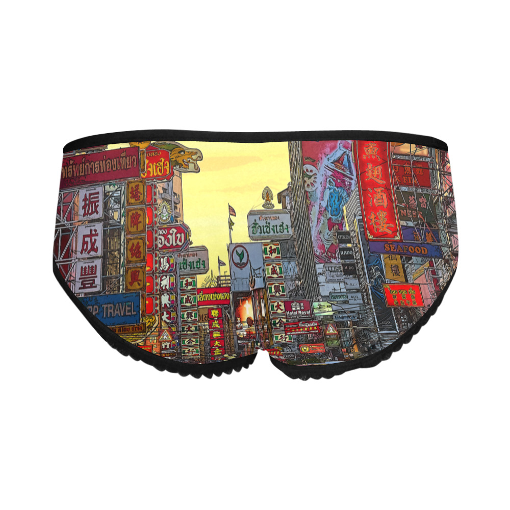Chinatown in Bangkok Thailand - Altered Photo Women's All Over Print Classic Briefs (Model L13)