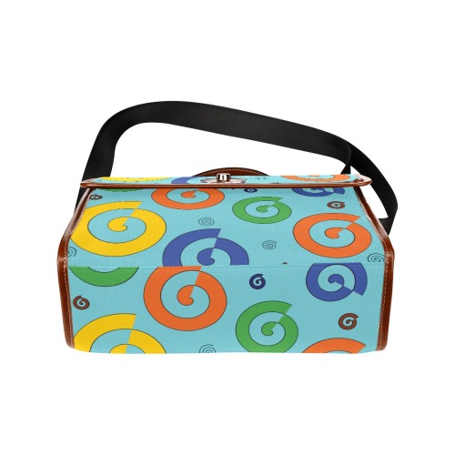circled 2 Waterproof Canvas Bag/All Over Print (Model 1641)