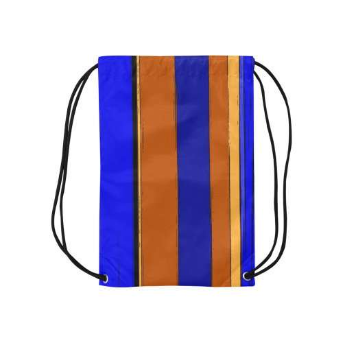 Abstract Blue And Orange 930 Small Drawstring Bag Model 1604 (Twin Sides) 11"(W) * 17.7"(H)