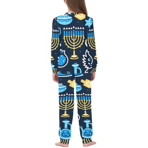 Hanukkah Pjs for Kids Kids' All Over Print Pajama Set