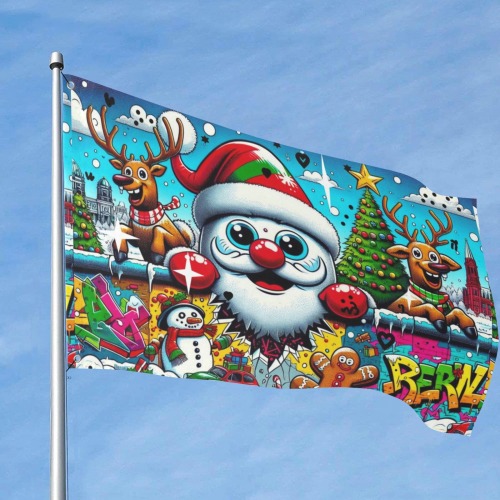 Santa by Nico Bielow Custom Flag 8x5 Ft (96"x60") (One Side)