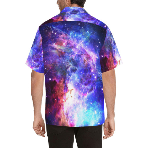 Mystical fantasy deep galaxy space - Interstellar cosmic dust Hawaiian Shirt (Model T58)